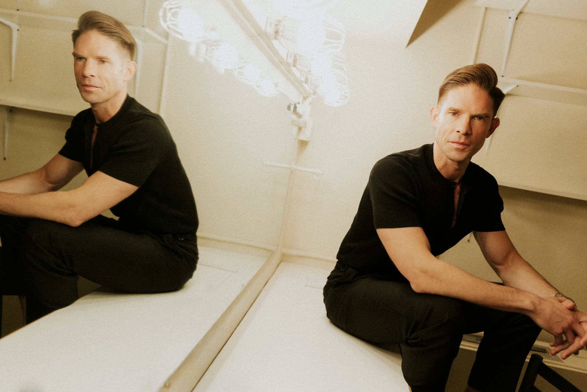 Frank DiLella in a dressing room mirror